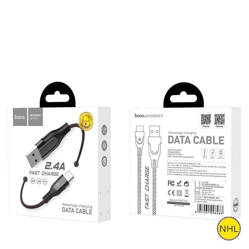 Dây Cáp Sạc Nhanh Typec Hoco U54