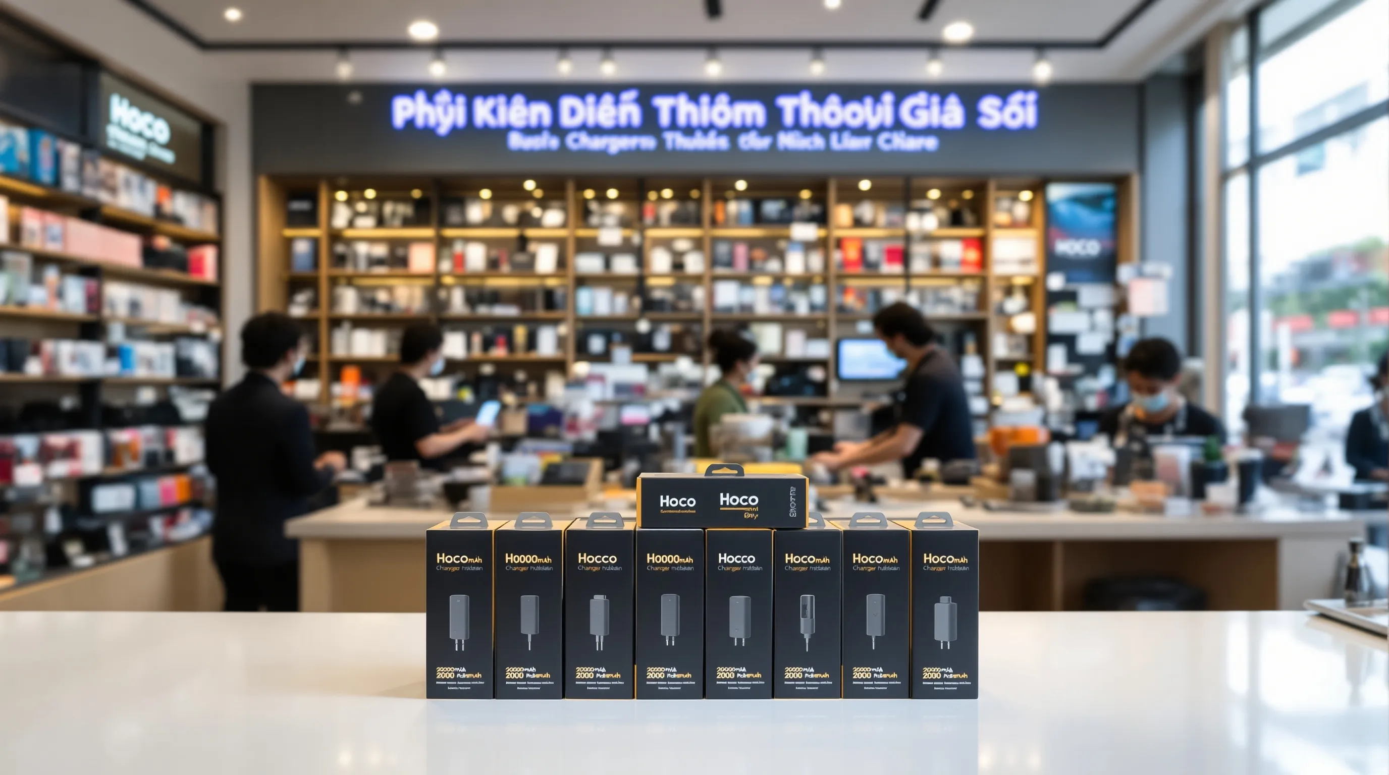 quy trình nhập sỉ sạc hoco 20000mah