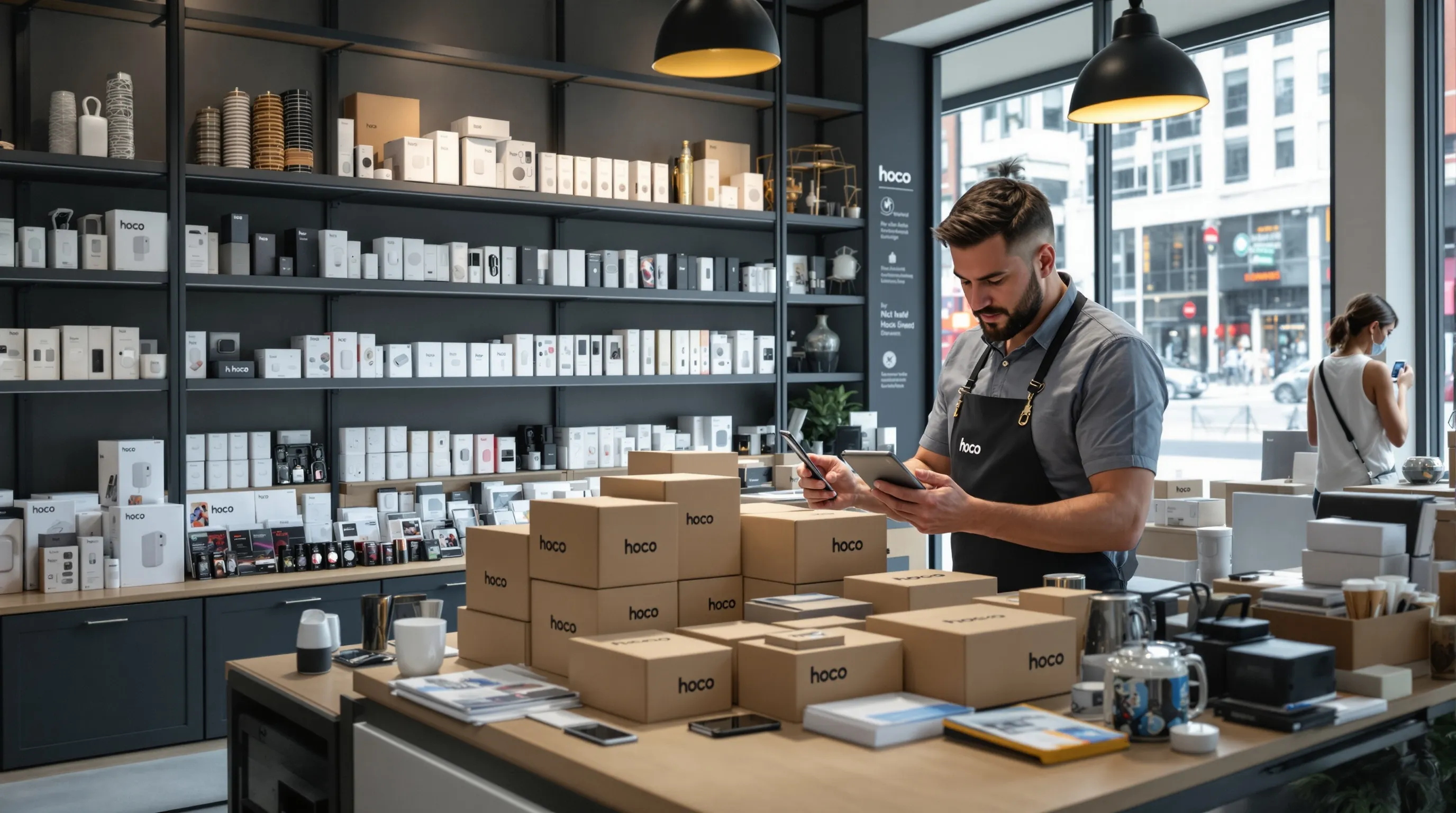 Quy trình nhập sỉ sạc Hoco dành cho chủ shop