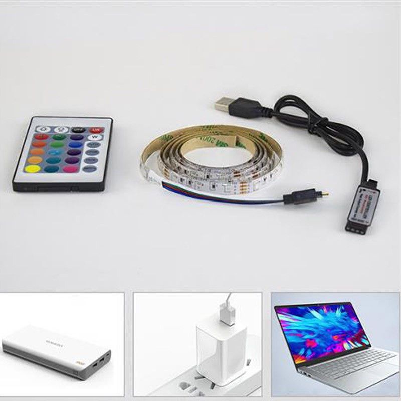 Đèn Led Tiktok 5m 5050RGB Mix DIY Trên 50 Màu Trang Trí Phòng Ngủ Nháy Theo Nhạc Sử Dụng App