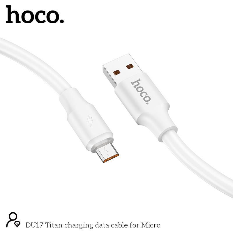 Cáp sạc nhanh Micro Hoco Du17