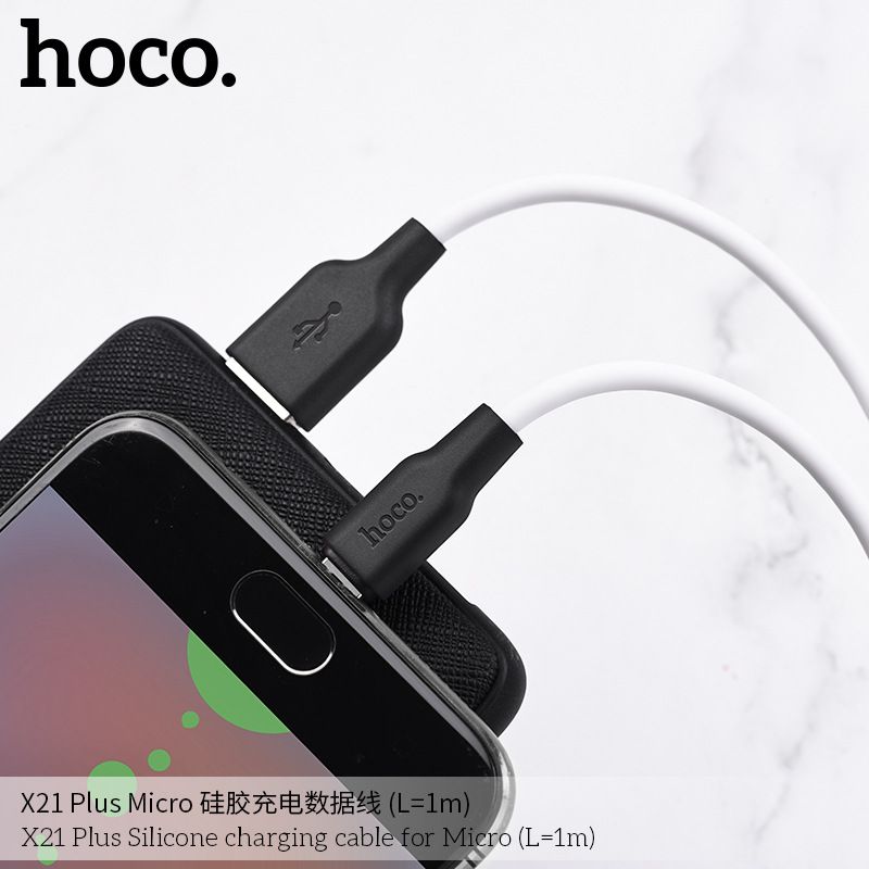 Cáp sạc nhanh Micro Hoco X21 Plus 2m