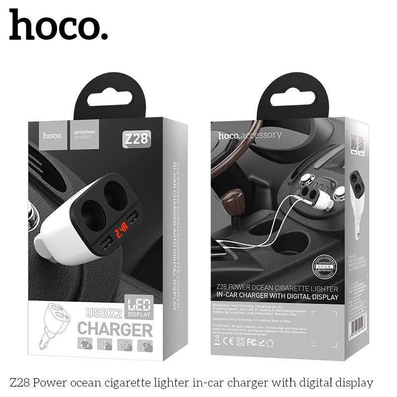 Tẩu sạc ô tô Hoco Z28