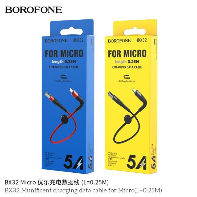 Cáp sạc nhanh Micro Borofone BX32 25cm