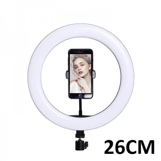 Đèn livestream 26cm cho livestream, chụp ảnh sắc nét SKU Den 26cm