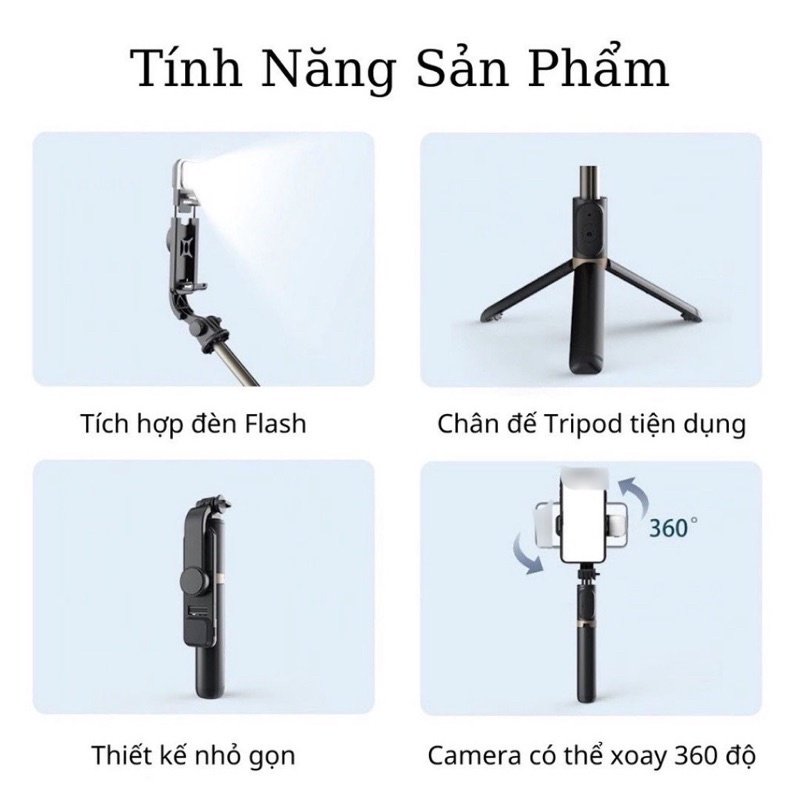 Gậy selfie Q07s LED Remax Giá tốt, sẵn kho, đổi trả dễ dàng, chính hãng