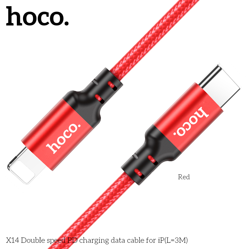 Cáp Type-C to iP Hoco X14 20w 3m