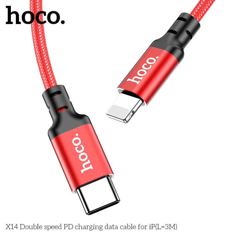 Cáp Type-C to iP Hoco X14 20w 3m giá sỉ