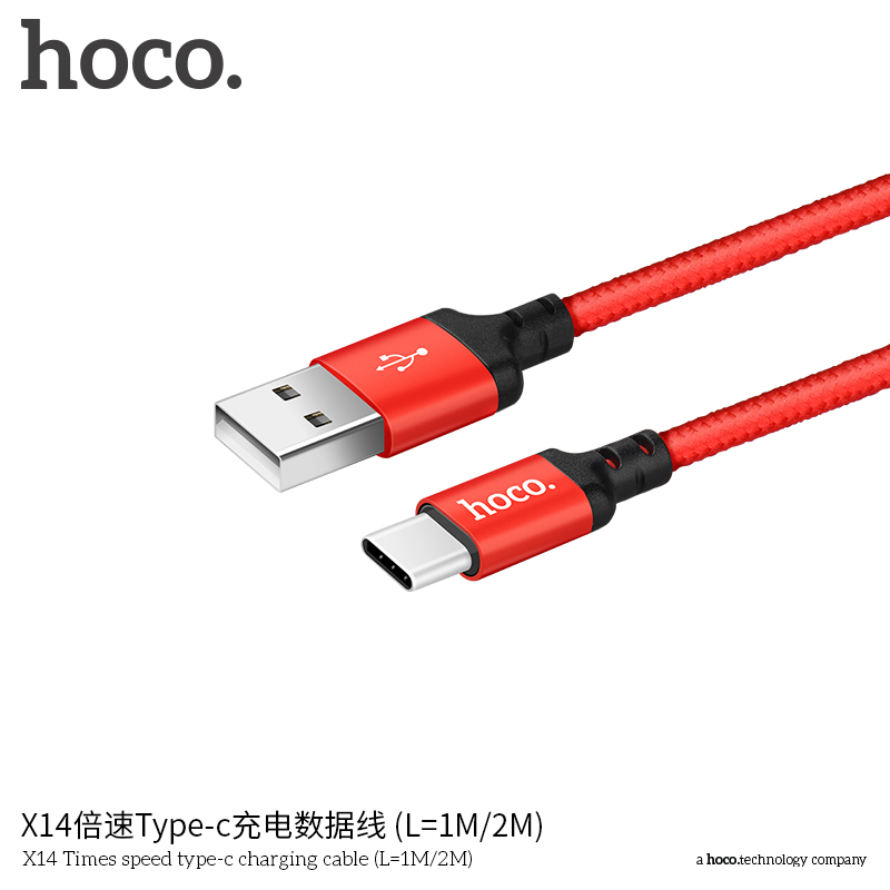 Cáp Type-C Hoco X14 1m