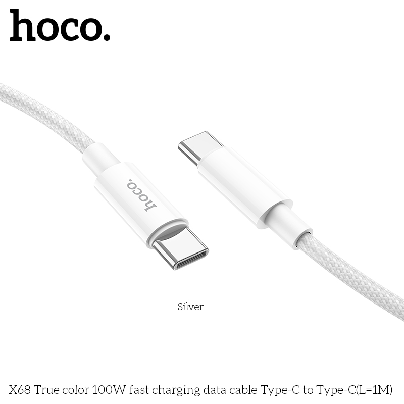 Cáp Type-C to Type-C Hoco X68 100w