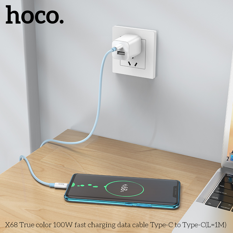 Cáp Type-C to Type-C Hoco X68 100w giá tốt