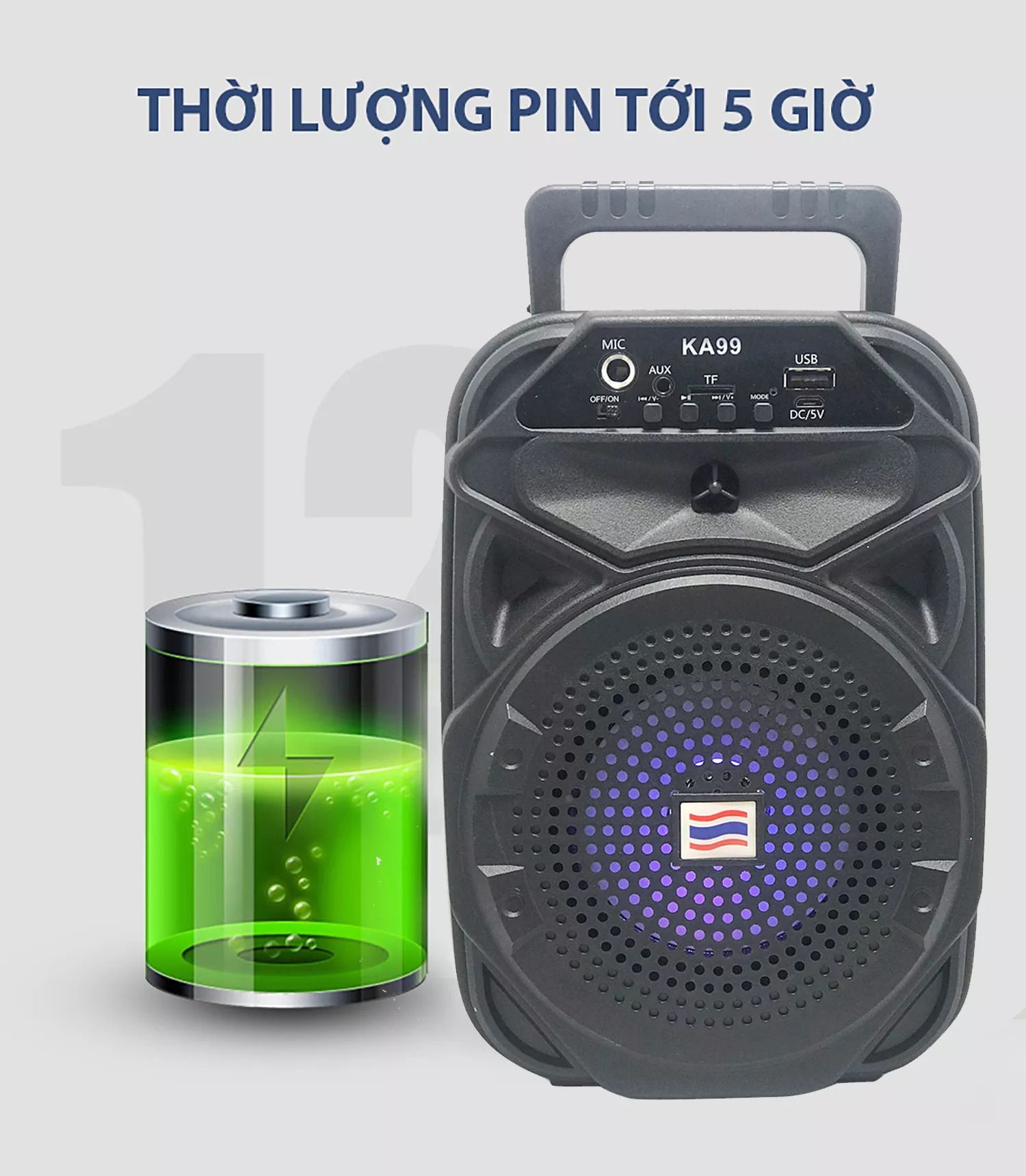 bán buôn Loa Bluetooth kèm mic KA99 Nhập Thái Lan