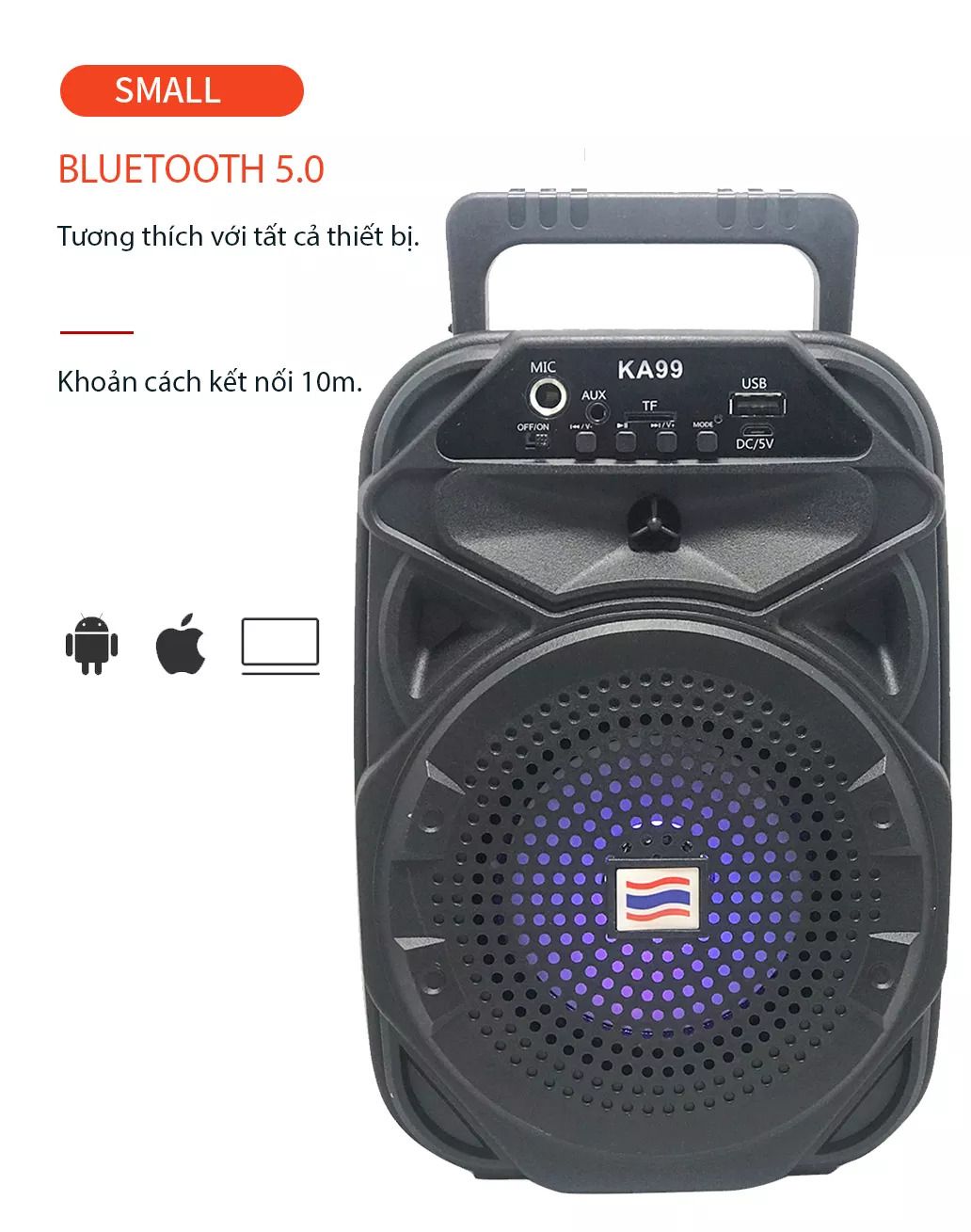 Loa Bluetooth kèm mic KA99 Nhập Thái Lan giá sỉ