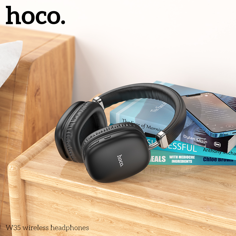 W35 Tai nghe Bluetooth Hoco giá sỉ, hỗ trợ AUX, TF card