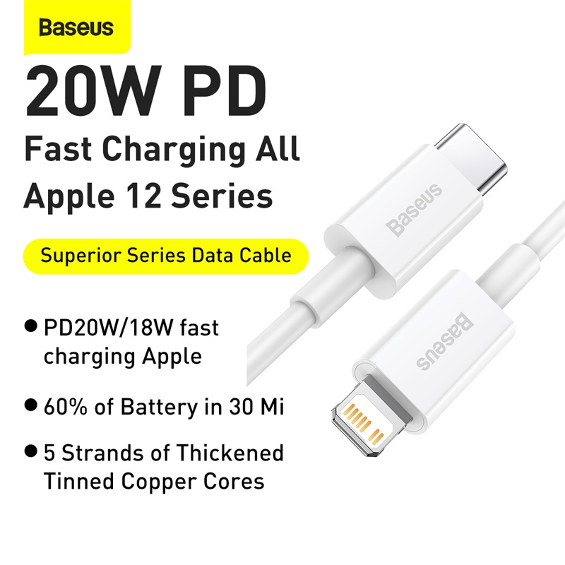Type-C to iP Baseus CATLYS-A02 nhiều màu, giá tốt