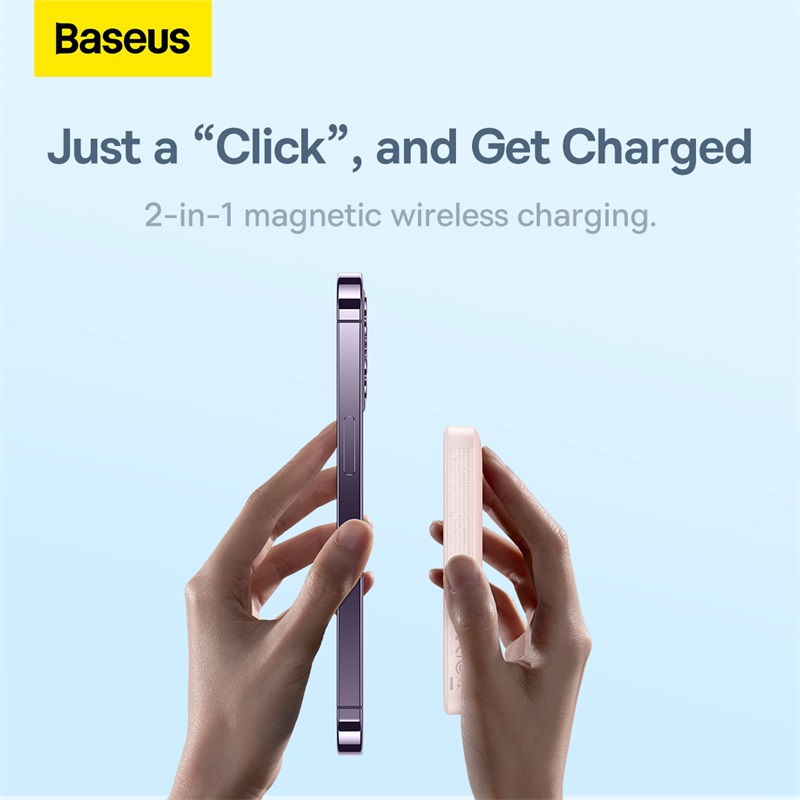 Sạc dự phòng không dây Baseus PPCX020004 chính hãng, hỗ trợ sạc nhanh 10W giá sỉ