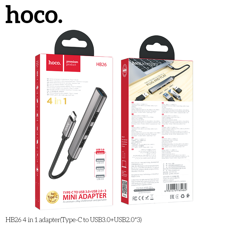 Cáp Chuyển Đổi Hoco HB26 Type-C giá tốt