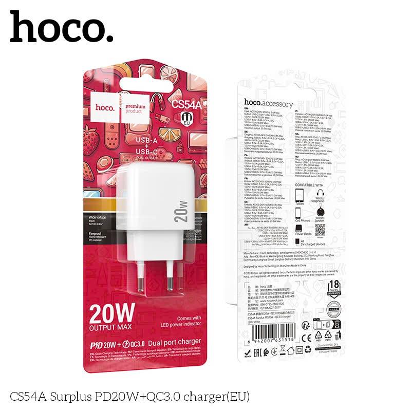 Củ Sạc Nhanh Hoco CS54A 20w