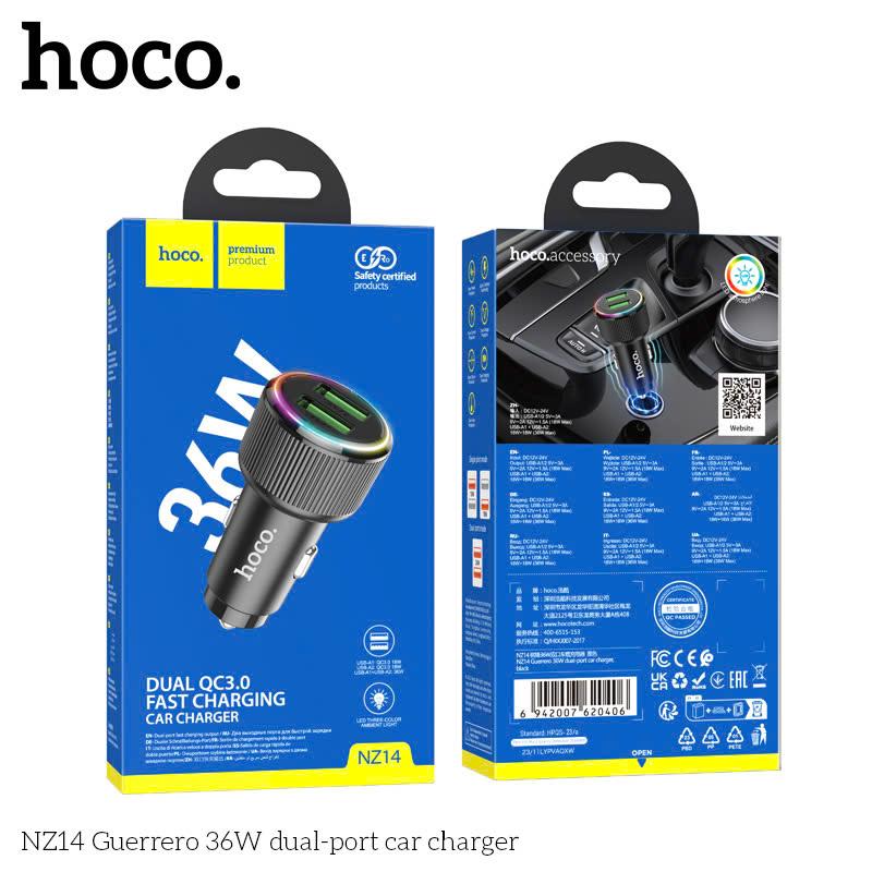 Tẩu Sạc Ô Tô Hoco NZ14 18w