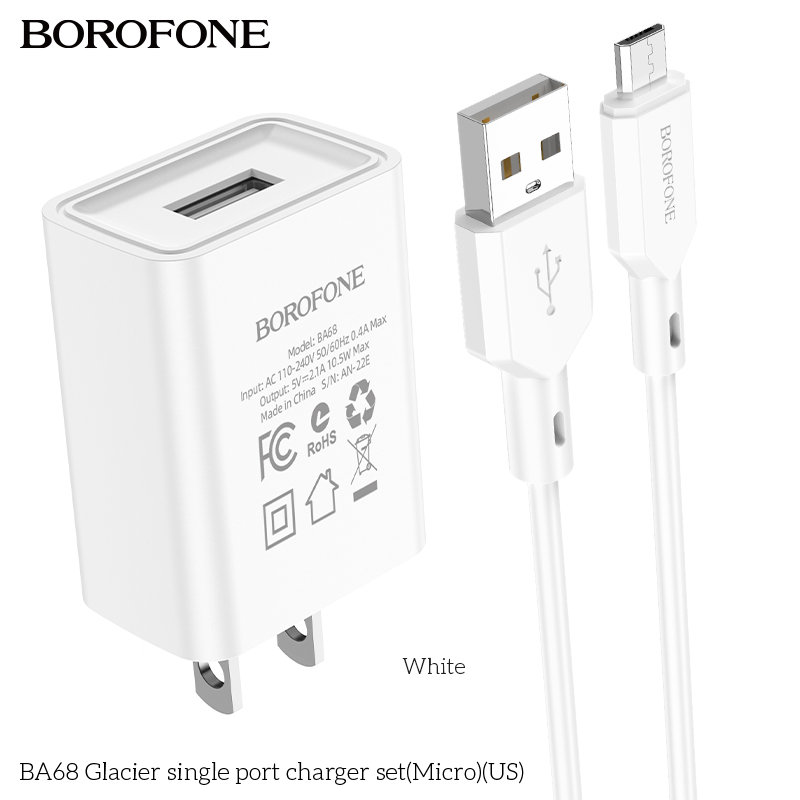 Bộ Sạc Borofone BA68 Micro