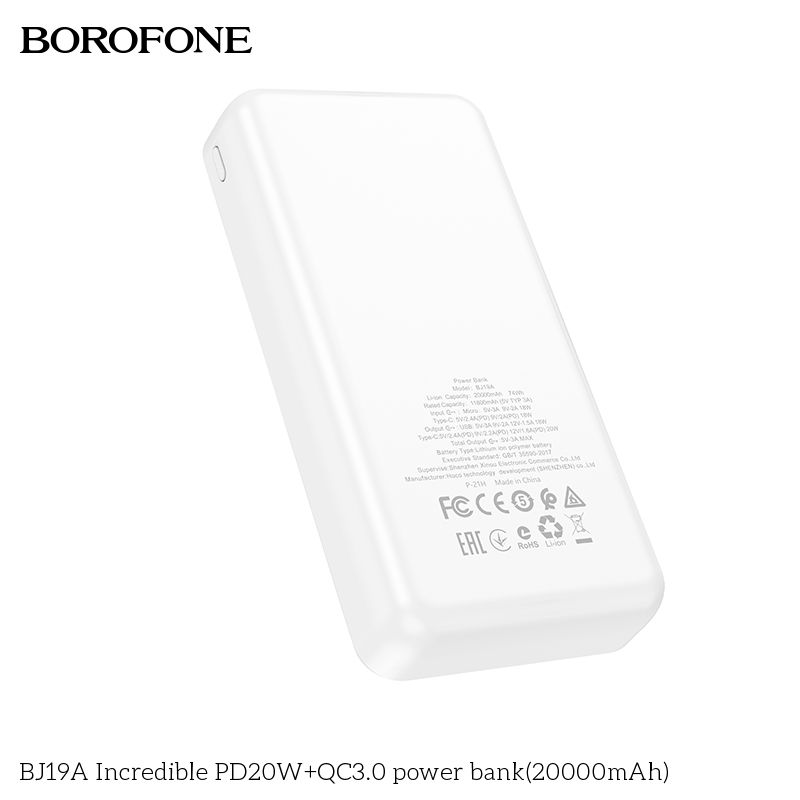 bán sỉ Sạc Dự Phòng Borofone BJ19A 20000mAh
