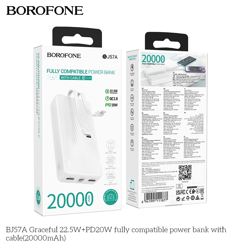 Sạc Dự Phòng Borofone BJ57A 20000mAh giá tốt