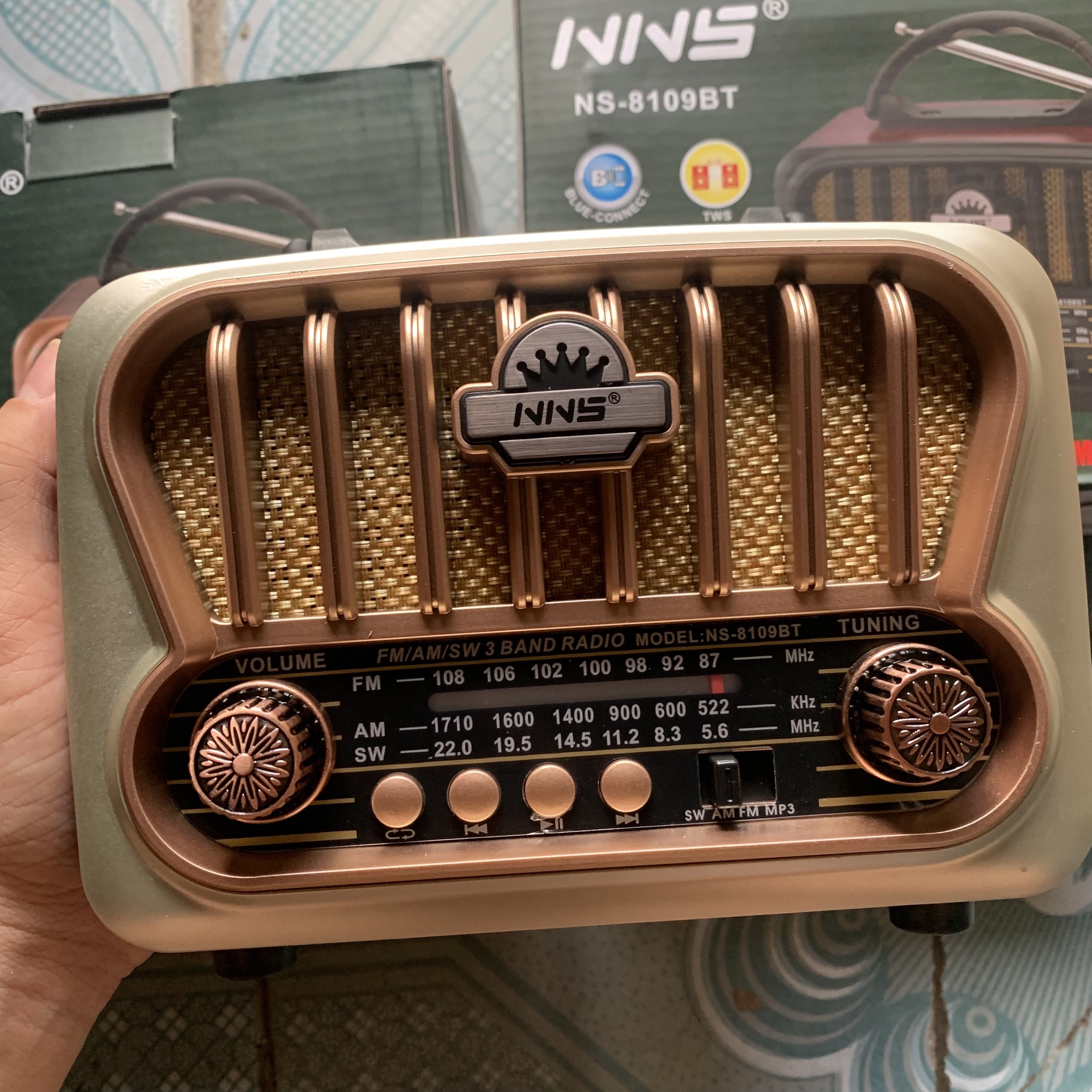 Đài FM Radio Bluetooth NS-8109BT