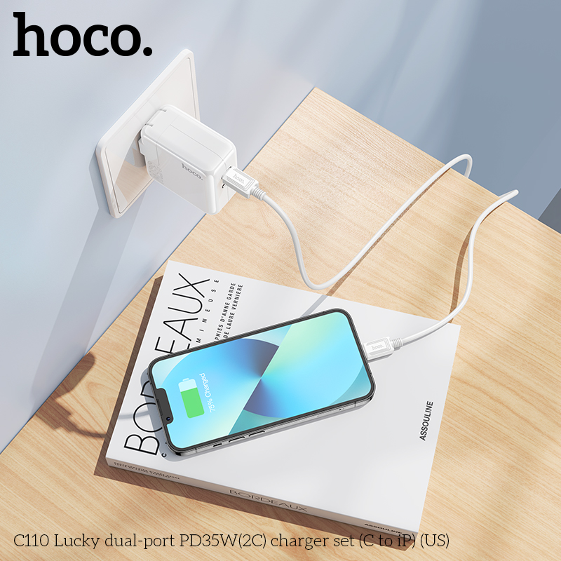 Bộ Sạc Type-C to iP Hoco C110 35w giá tốt