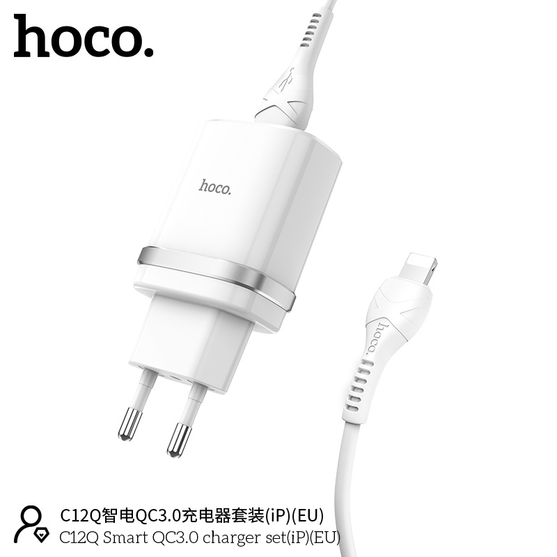 Bộ Sạc iP Hoco C12Q 18w giá sỉ