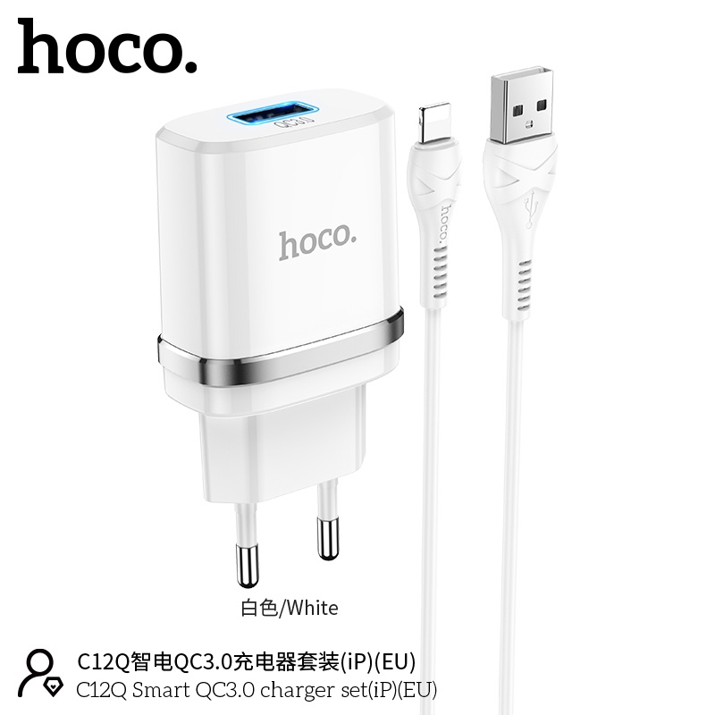 Bộ Sạc iP Hoco C12Q 18w giá tốt