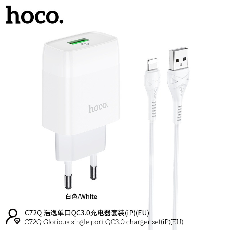 Bộ Sạc iP Hoco C72Q 18w giá tốt