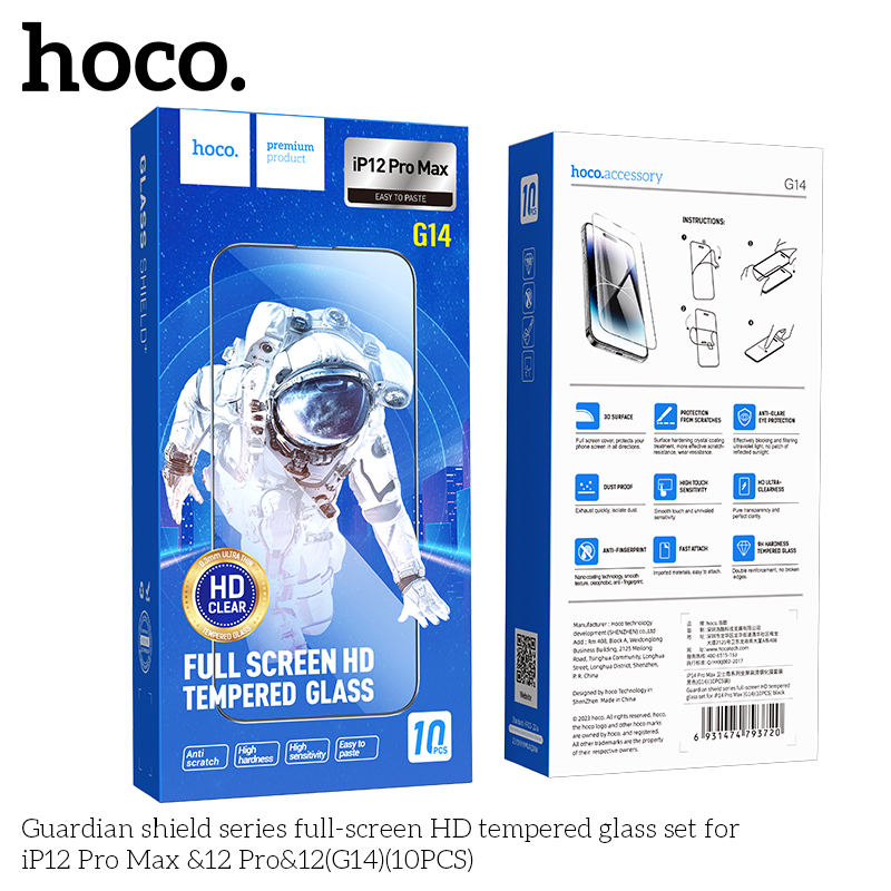 Cường lực HD Guardian Shield Hoco G14 giá sỉ