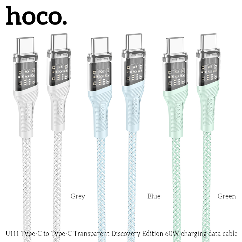Cáp Type-C to Type-C Hoco U111 60w