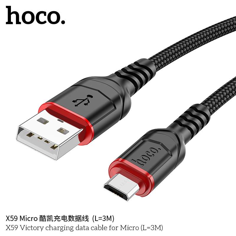 Cáp Micro Hoco X59 3M giá tốt