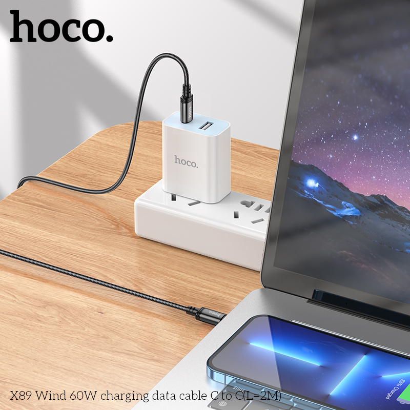 Cáp Type-C to Type-C Hoco X89 2M 60w