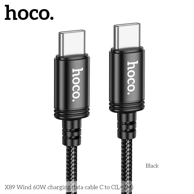 Cáp Type-C to Type-C Hoco X89 2M 60w giá tốt