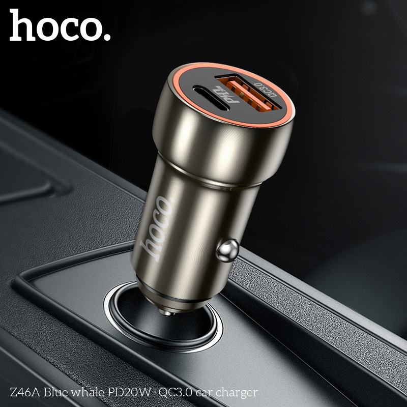 Tẩu Sạc Ô Tô Hoco Z46A 20w