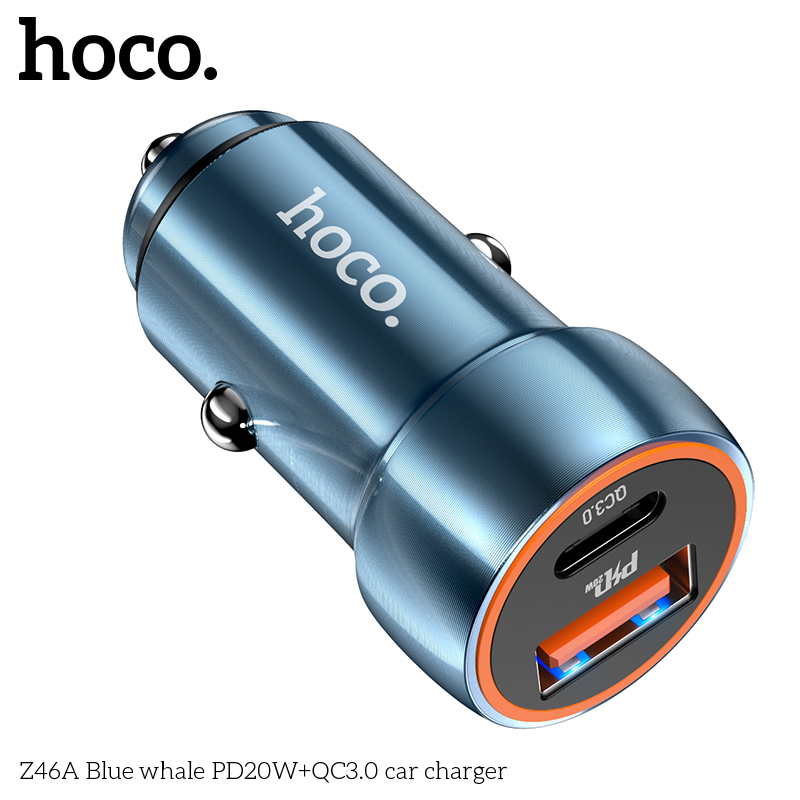 Tẩu Sạc Ô Tô Hoco Z46A 20w