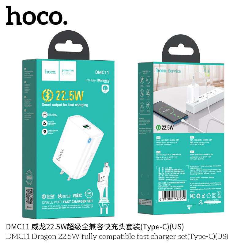 Bộ Sạc Nhanh Type-C Hoco DMC11 22.5w