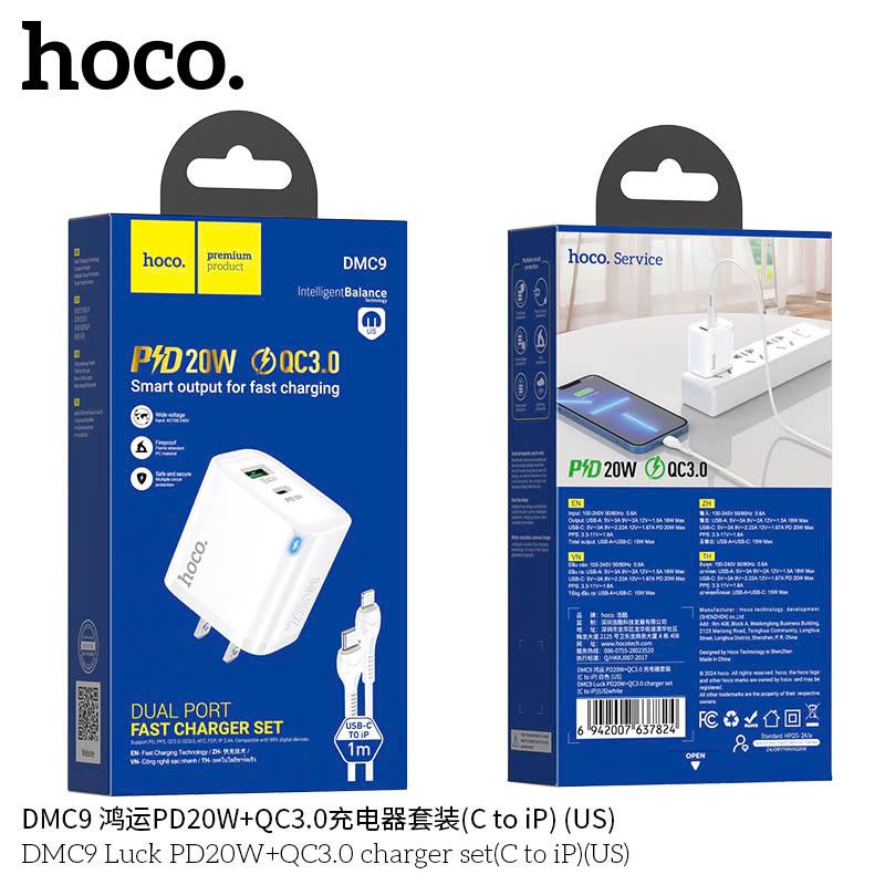 Bộ Sạc Type-C to iP Hoco DMC9 20w