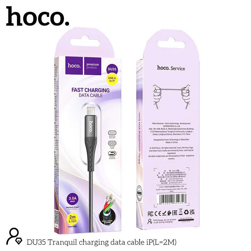 Cáp sạc USB to iP Hoco DU35 dài 2m