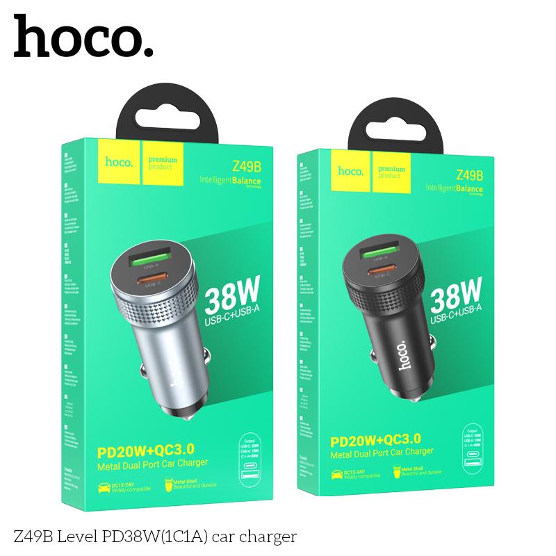 Tẩu Sạc Ô Tô Hoco Z49B 38w