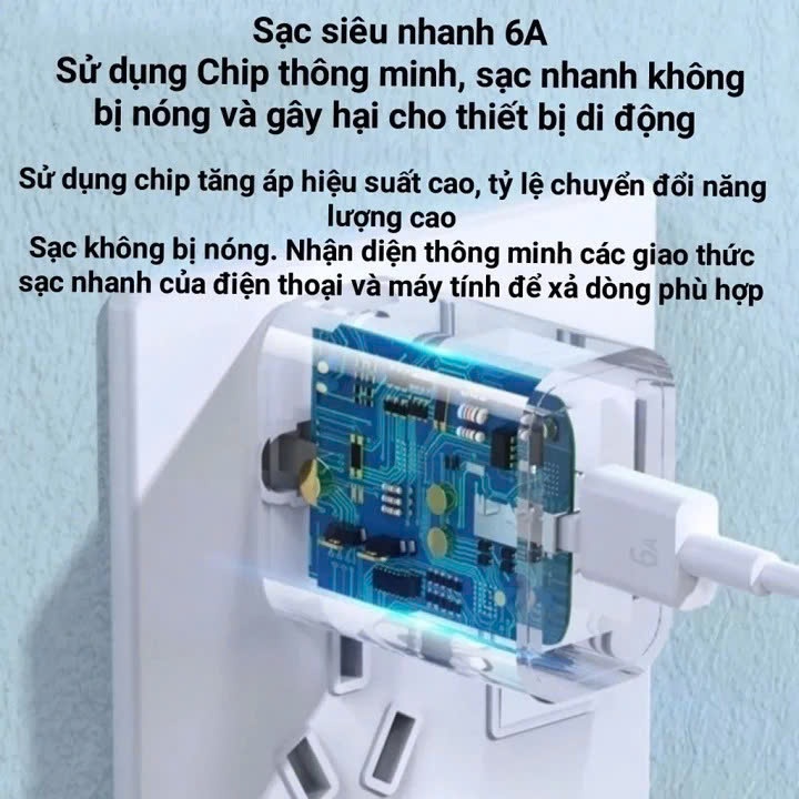 Sạc nhanh Type-C XM MaxiTech Bo Mi 120w bán sỉ