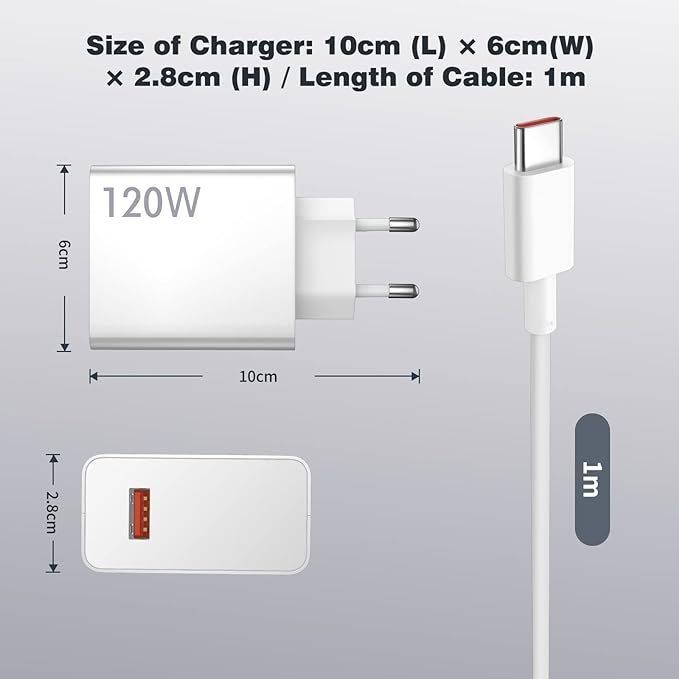 Giá sỉ bộ sạc dây USB-C XM MaxiTech Bo Mi 120w