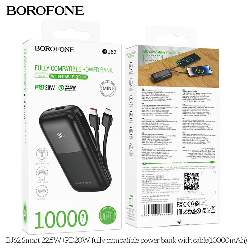 Sạc Dự Phòng Borofone BJ62 10000mAh giá tốt