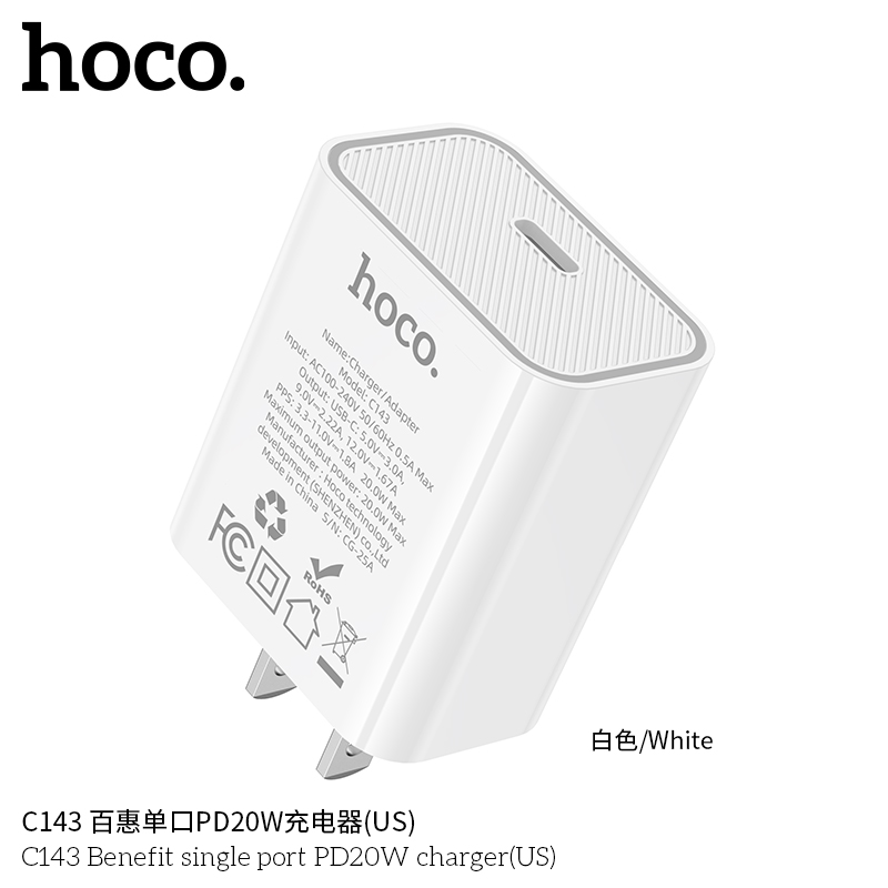 Củ sạc nhanh giá sỉ Hoco C143 20W chính hãng