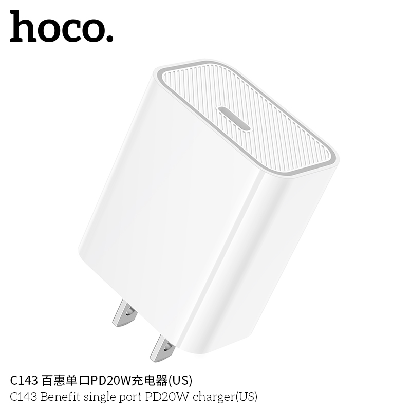 Bán sỉ củ sạc USB-C Hoco C143 20W chính hãng