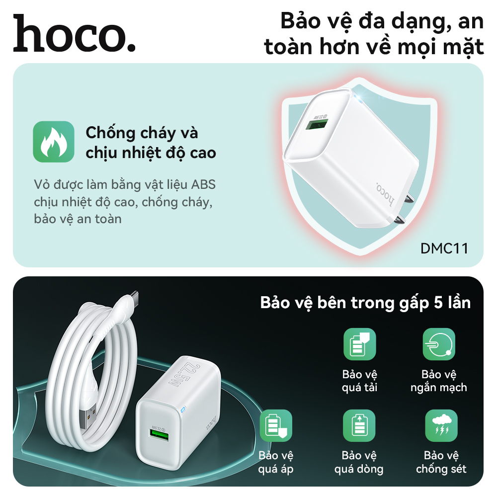 Củ Sạc Hoco DMC11 22.5w giá tốt