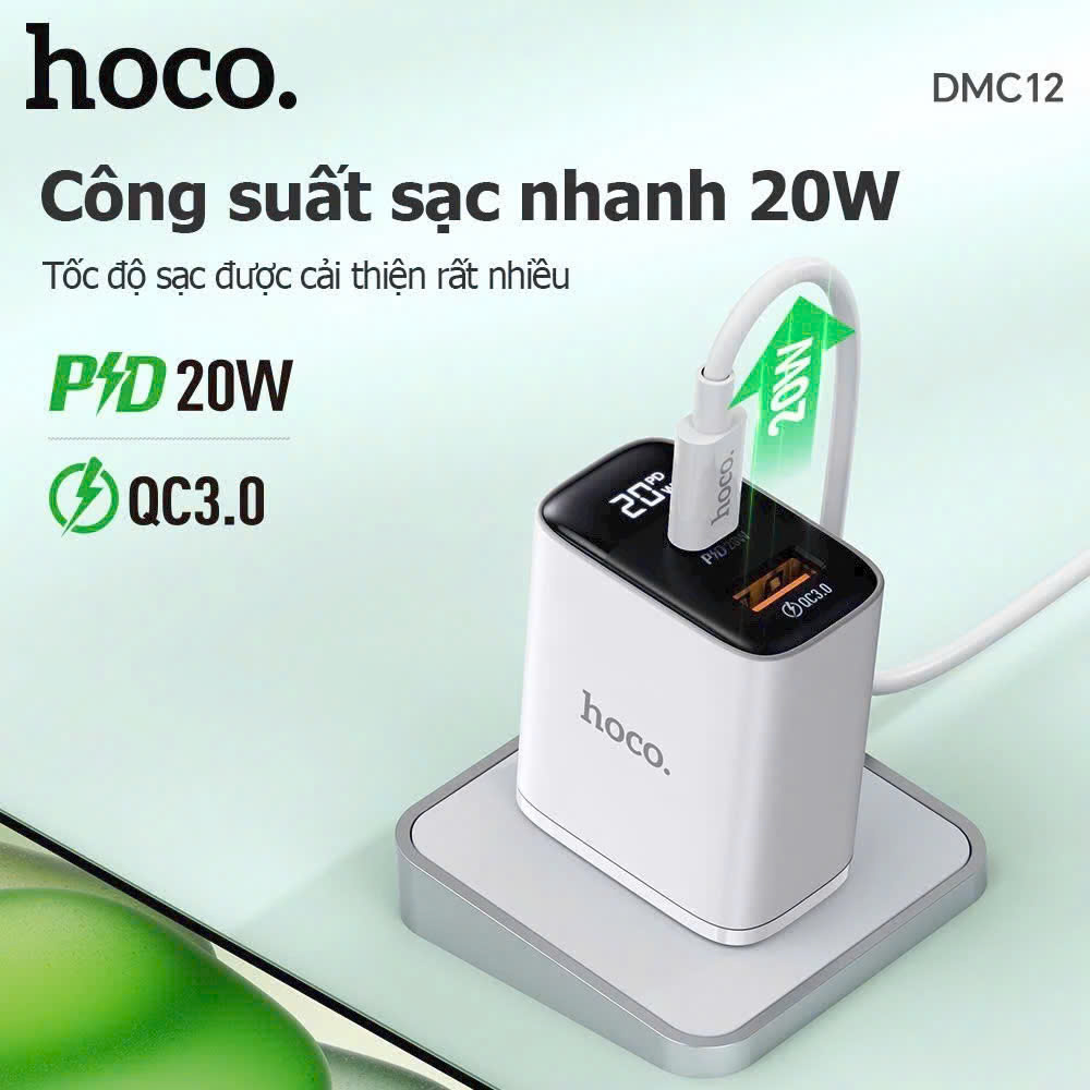 Củ Sạc Hoco DMC12 20w