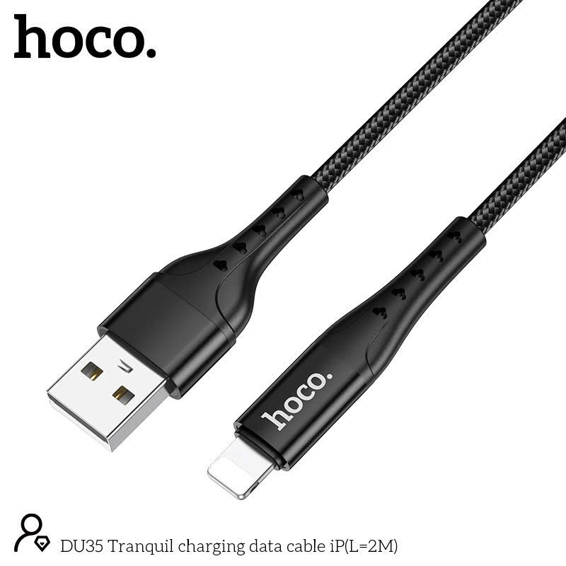 Cáp sạc USB to iP Hoco DU35 iP 2m giá sỉ tốt